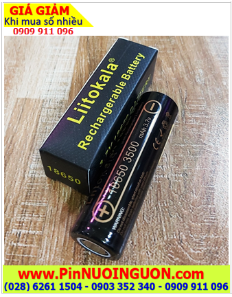 LiitoKala Lii-35A, Pin sạc Lithium 3.7v 18650 LiitoKala Lii-35A (dung lượng 3500mAh, Dòng xả 10A) chính hãng
